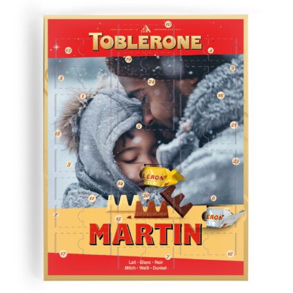 Egendesignet adventskalender - Toblerone