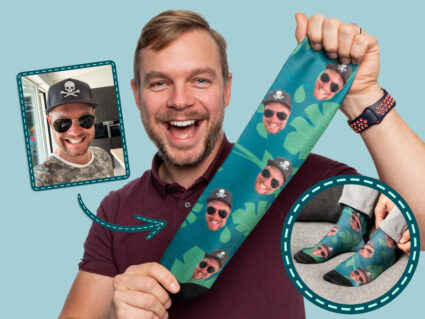 Personlige sokker med foto