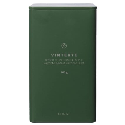 Vinterte i metallboks, mørkegrønn