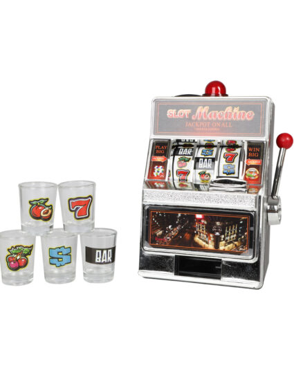Slot Machine - Enarmet Banditt Drikkespill med Shotteglass